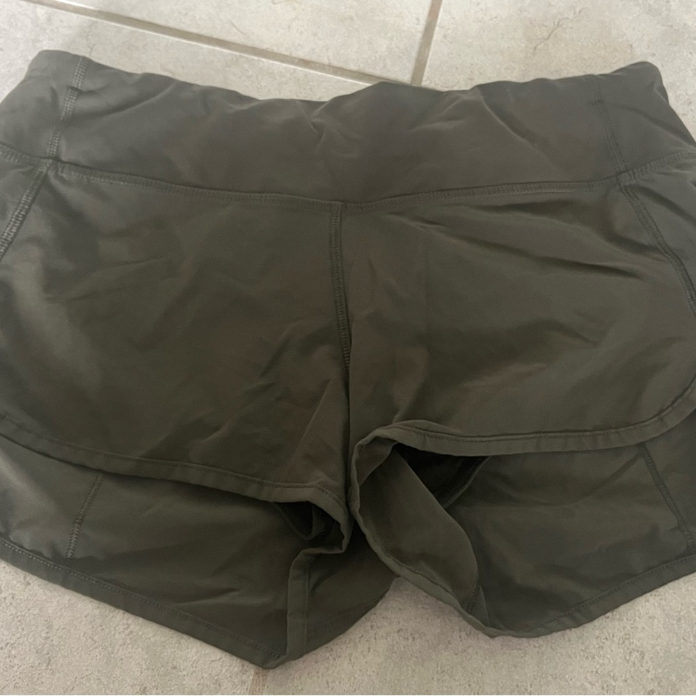 Lululemon speed Olive Green Women's Shorts
